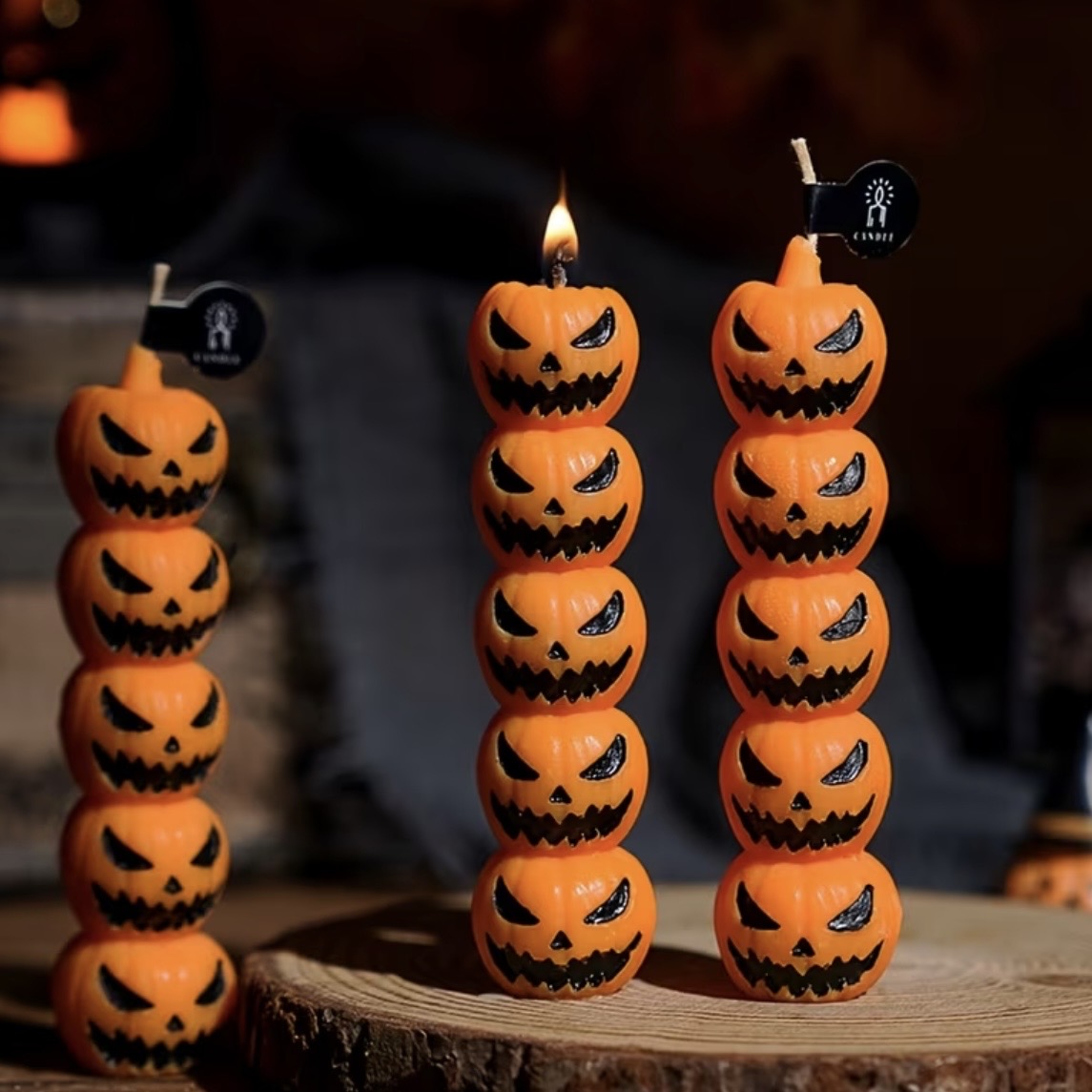 Pumpkin Tower Candles