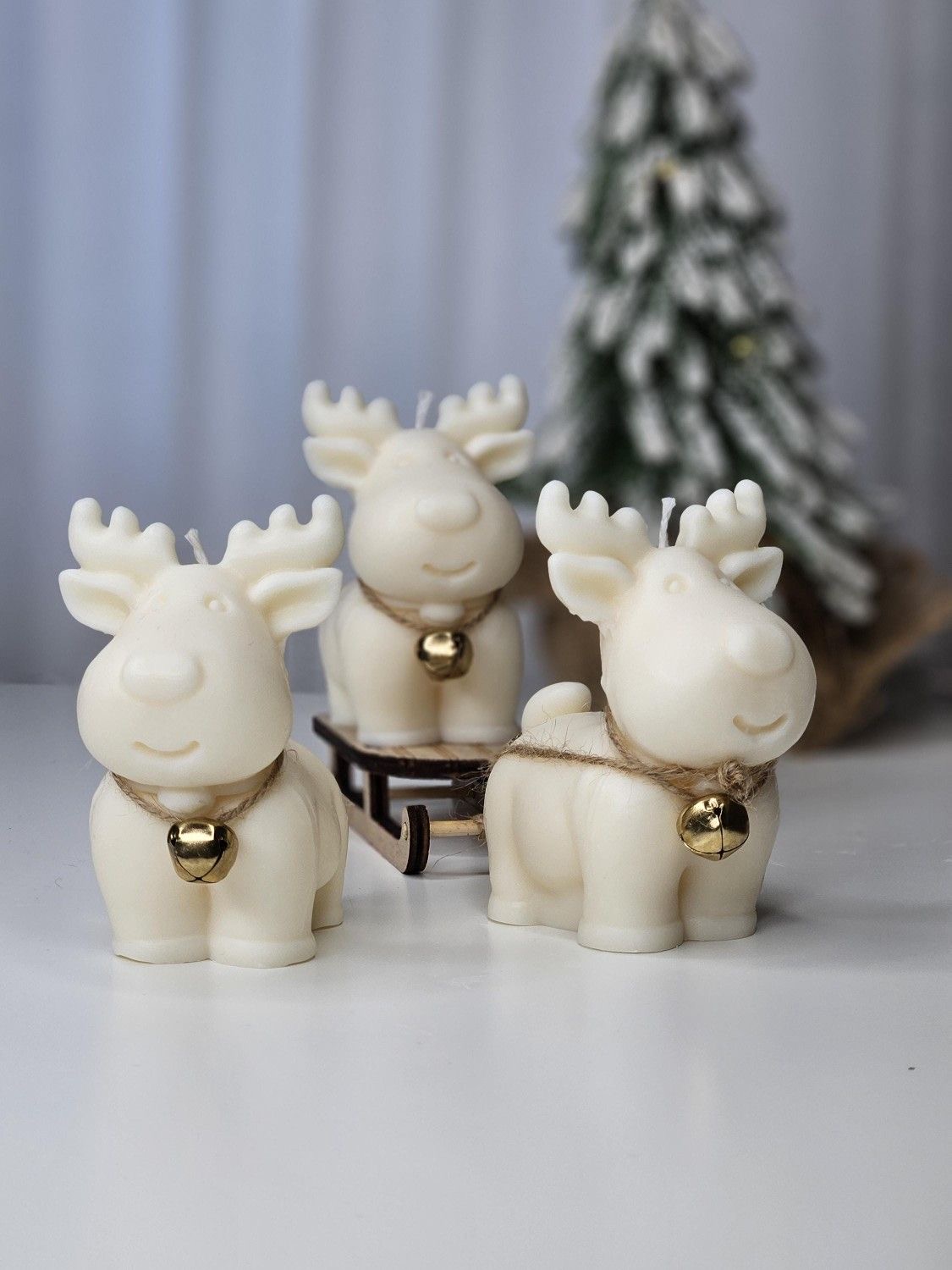 Reindeer Bell Candles