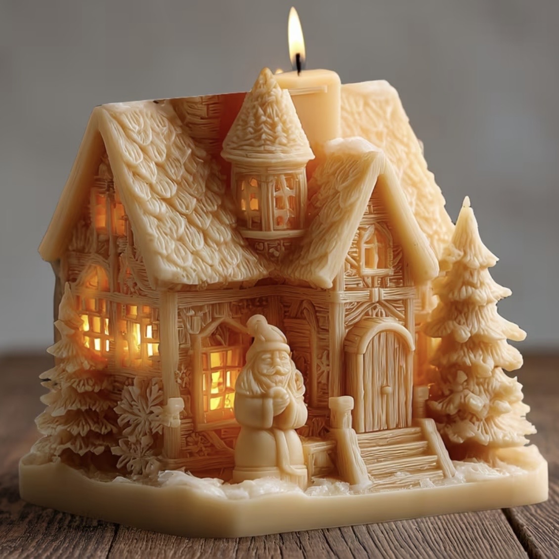 Christmas Village House Candle