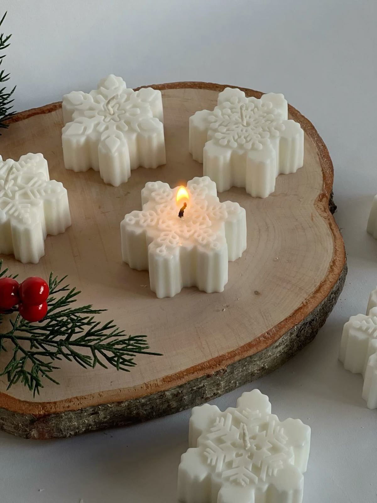 Snowflake Candles