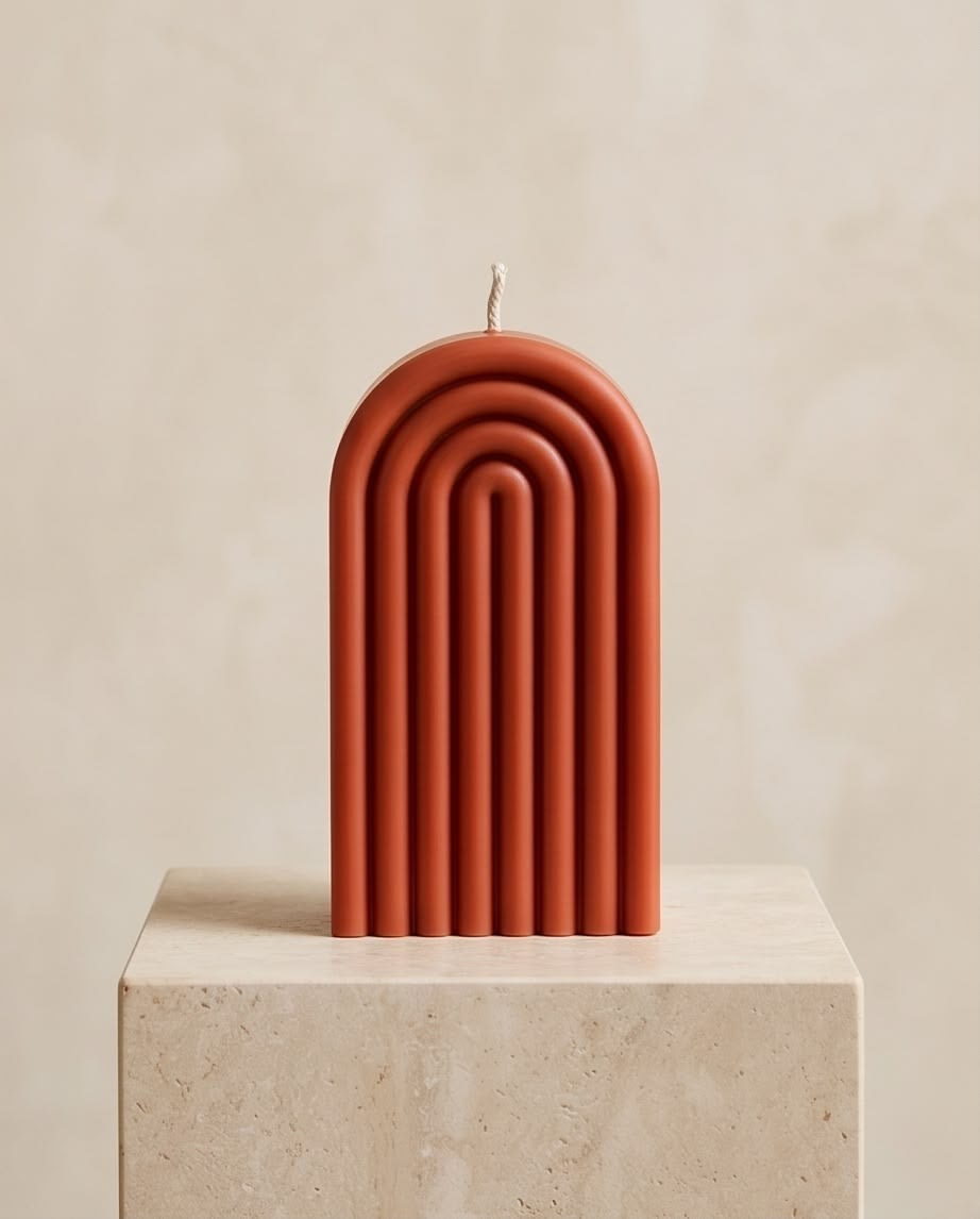 Tall Arch Candle — A taller architectural arch for modern spaces.