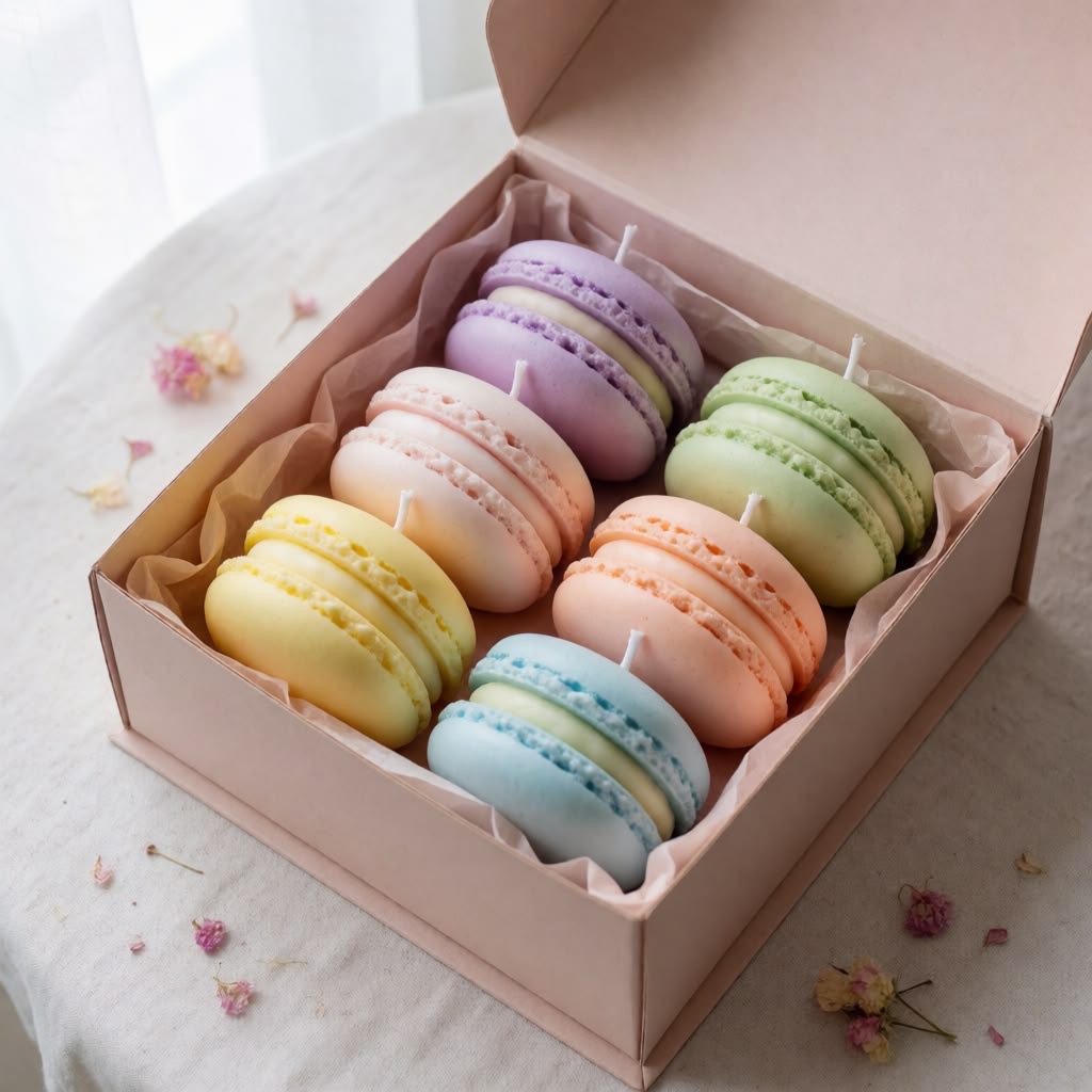 Macaron Candle — A playful patisserie-inspired candle.