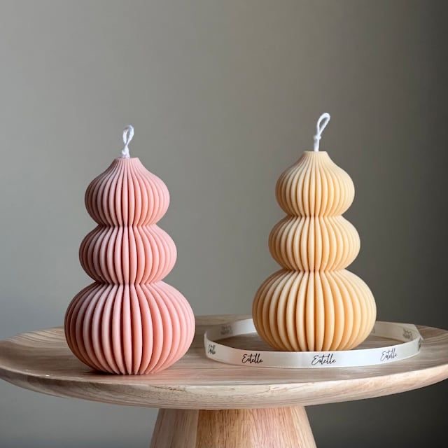Triple Gourd Candle — Three graceful curves in one statement form.