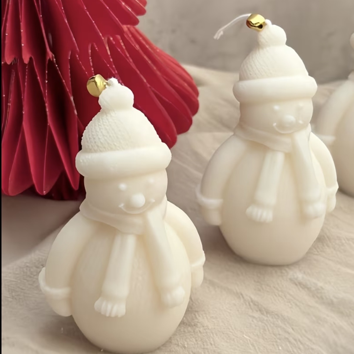 Snowman Candles